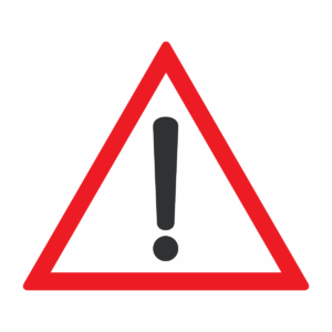 Gobo verre Attention danger